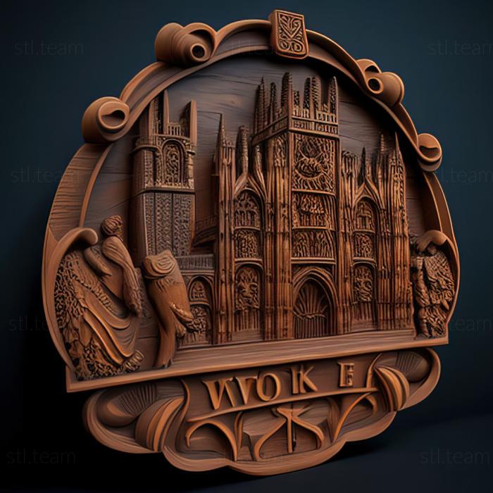 3D модель Йорк у Великобританії (STL)